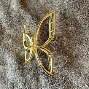 Gold Butterfly Jaw Clip